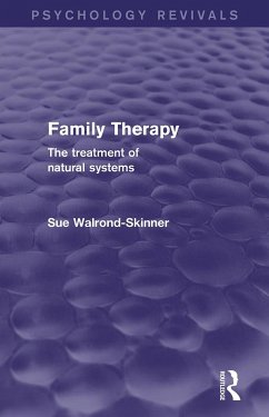 Family Therapy (Psychology Revivals) (eBook, PDF) - Walrond-Skinner, Sue