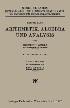 Arithmetik, Algebra und Analysis - Weber, Heinrich;Epstein, Paul
