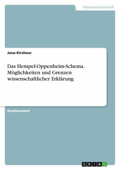 Das Hempel-Oppenheim-Schema. Möglichkeiten und Grenzen wissenschaftlicher Erklärung - Kirchner, Jona
