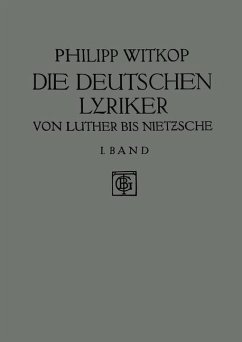 Die Deutschen Lyriker - Witkop, Philipp