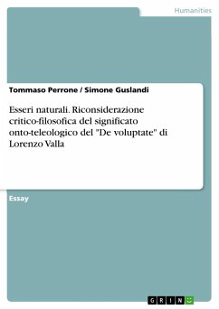 Esseri naturali. Riconsiderazione critico-filosofica del significato onto-teleologico del 