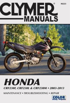 Honda CRF230F (2003-2013), CRF230L & CRF230M (2008-2009) Motorcycle Service Repair Manual - Haynes Publishing