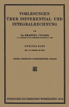 Vorlesungen Über Differential- und Integralrechnung - Czuber, Emanuel