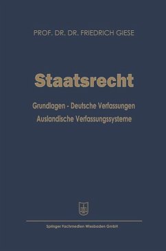 Staatsrecht - Giese, Friedrich