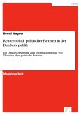 Rentenpolitik politischer Parteien in der Bundesrepublik (eBook, PDF)