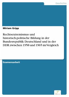 Rechtsextremismus und historisch-politische Bildung in der Bundesrepublik Deutschland und in der DDR zwischen 1958 und 1965 im Vergleich (eBook, PDF) - Gripp, Miriam