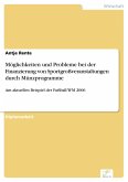 Möglichkeiten und Probleme bei der Finanzierung von Sportgroßveranstaltungen durch Münzprogramme (eBook, PDF)