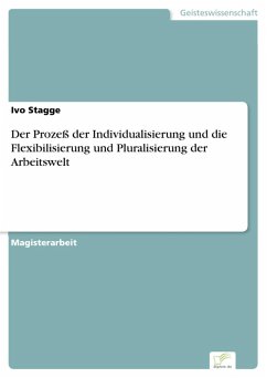 Der Prozeß der Individualisierung und die Flexibilisierung und Pluralisierung der Arbeitswelt (eBook, PDF) - Stagge, Ivo