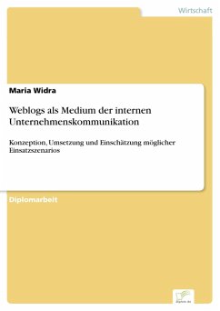 Weblogs als Medium der internen Unternehmenskommunikation (eBook, PDF)