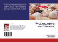 Effect of heavy metals on the solidification of cementitious materials