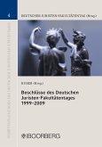 Beschlüsse des Deutschen Juristen-Fakultätentages 1999-2009 (eBook, PDF)