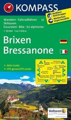 KOMPASS Wanderkarte Brixen /Bressanone