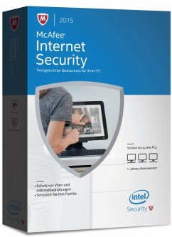 McAfee Internet Security 2015 (3PC/1Jahr) - Preisgekrönter Basisschutz für Ihren PC