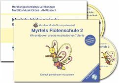 Sparpaket: Flötenschule, m. 2 Audio-CD / Myrtels Flötenschule 1+2