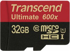 Transcend microSDHC MLC 32GB Class 10 UHS-I 600x + SD-Adapter