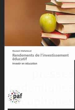 Cover Rendements de l'investissement éducatif