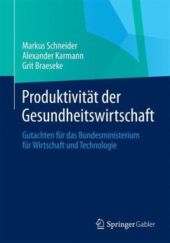 Produktivität der Gesundheitswirtschaft - Schneider, Markus;Karmann, Alexander;Braeseke, Grit