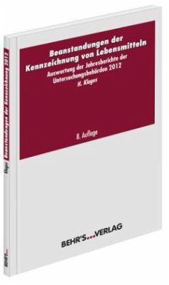 Cover Beanstandungen der Kennzeichnung von Lebensmitteln
