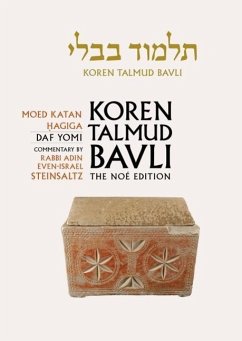 Koren Talmud Bavli No, Vol.13: Mo'ed Katan/Hagiga, Hebrew/English, Daf Yomi Size B & W Edition - Steinsaltz, Adin