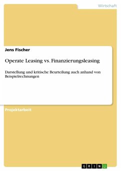 Operate Leasing vs. Finanzierungsleasing