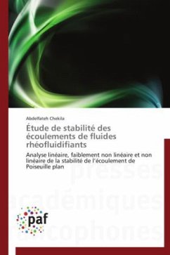 Étude de stabilité des écoulements de fluides rhéofluidifiants - Chekila, Abdelfateh