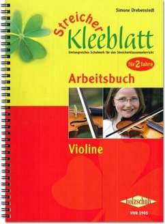 Cover Drebenstedt, S: Streicher Kleeblatt - Arbeitsbuch Violine