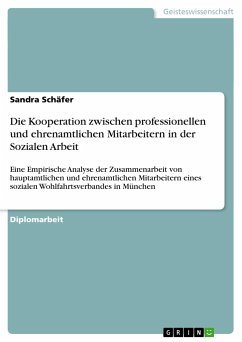 Die Kooperation zwischen professionellen und ehrenamtlichen Mitarbeitern in der Sozialen Arbeit