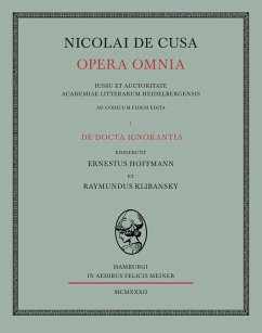 Nicolai de Cusa Opera omnia / Nicolai de Cusa Opera omnia. Volumen I. - Nikolaus Von Kues