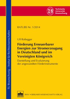 Förderung Erneuerbarer Energien zur Stromerzeugung in Deutschland und im Vereinigten Königreich (eBook, PDF) - Roßegger, Ulf