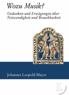 Wozu Musik? (eBook, ePUB) - Mayer, Johannes Leopold