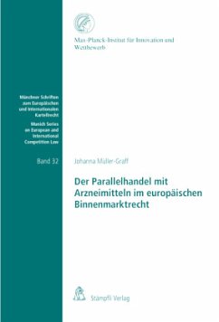 Cover Der Parallelhandel mit Arzneimitteln im europäischen Binnenmarktrecht