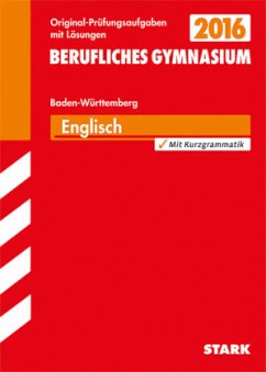 Cover Englisch, Baden-Württemberg / Berufliches Gymnasium 2015
