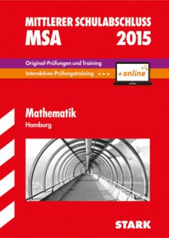 Cover Abschluss-Prüfungsaufgaben Realschule Hamburg, Mathematik - Gesamtpaket inkl. MyMathLab Vollversion / Mittlerer Schulabschluss (MSA) 2015
