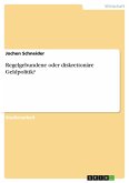Regelgebundene oder diskretionäre Geldpolitik? Regelgebundene oder diskretionäre Geldpolitik?