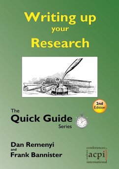 Writing up your Research - Remenyi, Dan; Bannister, Frank
