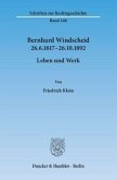 Bernhard Windscheid 26.6.1817-26.10.1892