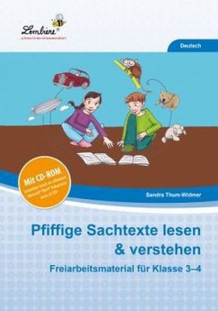 Pfiffige Sachtexte lesen & verstehen, m. 1 CD-ROM - Thum-Widmer, Sandra