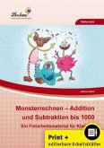 Monsterrechnen - Addition und Subtraktion bis 1000, m. 1 CD-ROM