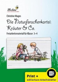 Die Naturforscher-Kartei: Kräuter & Co, m. 1 CD-ROM - Mages, Christine