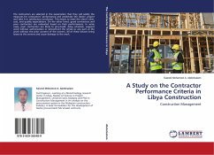 A Study on the Contractor Performance Criteria in Libya Construction