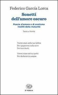 Cover Sonetti dell'amore oscuro. Testo spagnolo a fronte