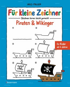 Für kleine Zeichner - Piraten & Wikinger (eBook, ePUB) - Fauser, Nico