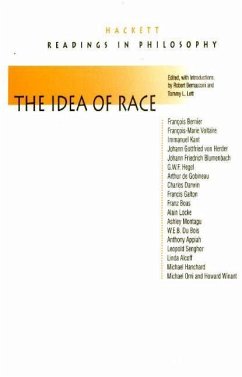 The Idea of Race - Bernasconi, Robert