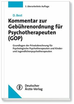 Kommentar zur Gebührenordnung für Psychotherapeuten - Best, Dieter