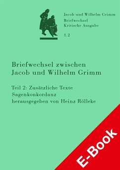 Briefwechsel zwischen Jacob und Wilhelm Grimm (eBook, PDF)