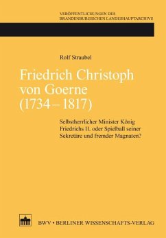 Friedrich Christoph von Goerne (1734 - 1817) (eBook, PDF) - Straubel, Rolf