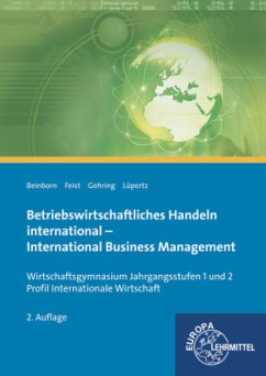 Cover Betriebswirtschaftliches Handeln international, Wirtschaftsgymnasium Baden-Württemberg