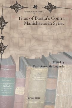 Cover Titus of Bostra's Contra Manichaeos in Syriac