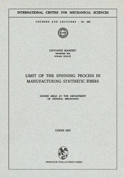 Limit of the Spinning Process in Manufacturing Synthetic Fibers - Manfre, G.