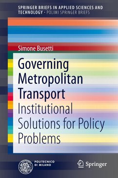 Governing Metropolitan Transport - Busetti, Simone